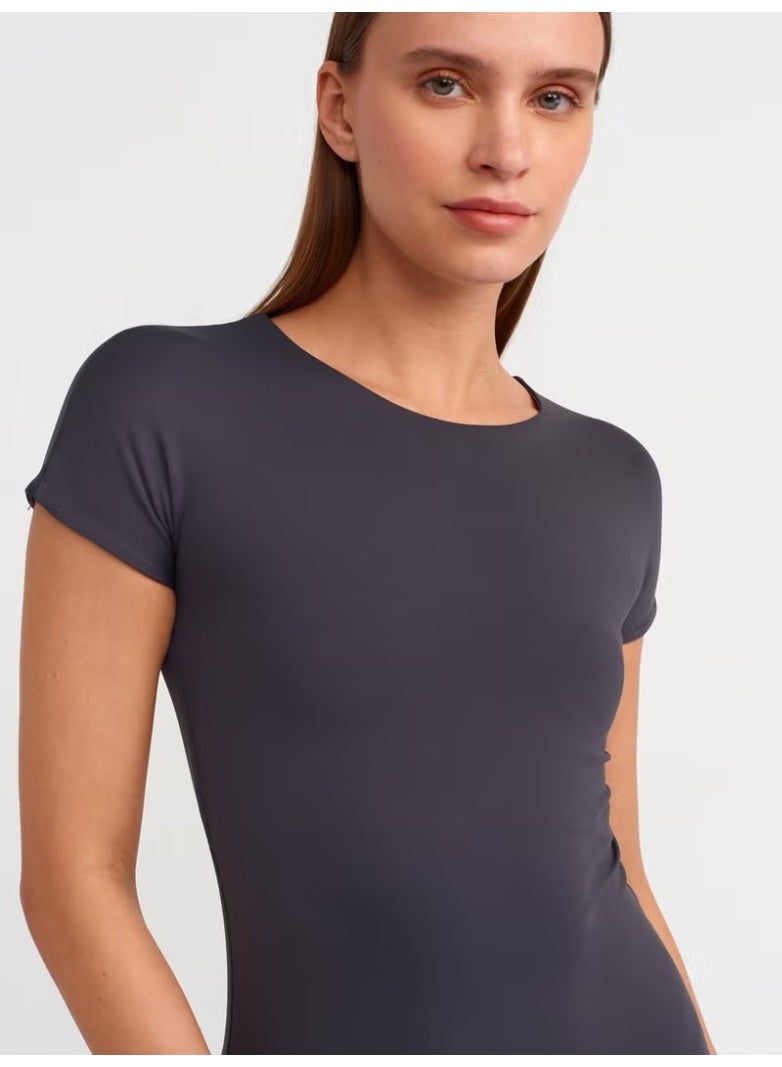 Dilvin Fitted Jersey Midi Dress - Image 2